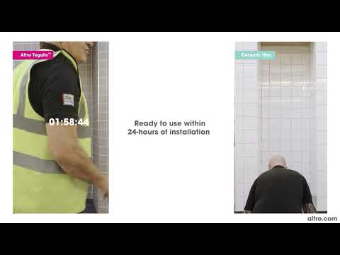 Altro Tegulis installation vs ceramic tiles