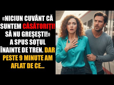 NICIUN CUVÂNT că suntem căsătoriți! SĂ NU GREȘEȘTI!» a spus SOȚUL înainte de tren. Dar peste...