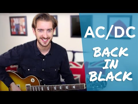 AC/DC - Back in Black Guitar Lesson Tutorial