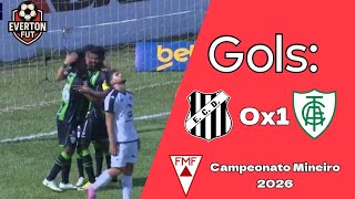 Gol: Democrata GV 0x1 América/MG - Campeonato Mineiro 2026