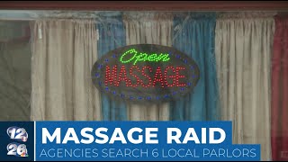 Multiple agencies search 6 North Augusta massage parlors