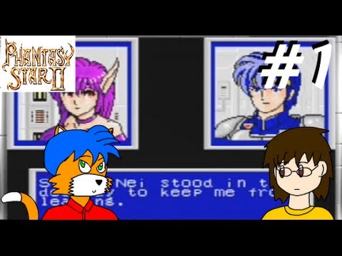 Let's Play Phantasy Star II Part 1 Adventures of Captain Rolf, Nei & Rudolf, the Bad Ass Gun Slinger