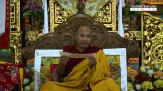 བཀའ་བརྒྱུད་དགུན་ཆོས་སྐབས་༡༦ དཔལ་༸རྒྱལ་དབང་ཀརྨ་པ་མཆོག་ནས་ཁྲིད་ཐུང་བརྒྱ་རྩའི་བཀའ་ཁྲིད་ 16/16