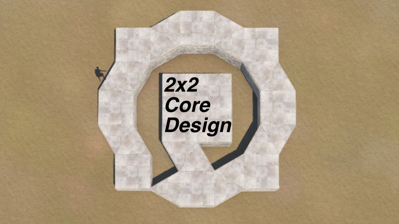 2x2 Shell Base Design 4-6 Man Group - Rust