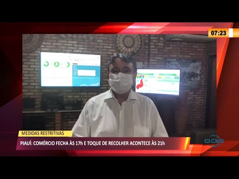 Medidas restritivas continuam, comércio fecha í s 17h e toque de recolher ocorre í s 21h 05 04 2021