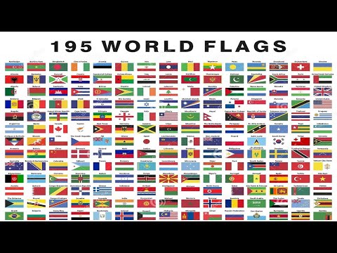 flags of all countries of the world with names