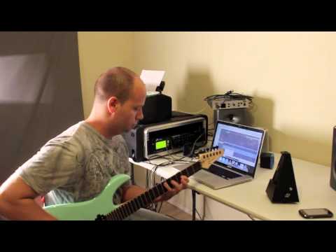 AXE FX 2 Ghost Rider Guitar Lesson Shred Raines CHI Sweep Alternate Picking Legato Tapping