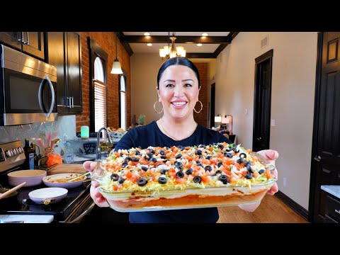 Mexican American "7 Layer Dip" Ground Beef Casserole...
