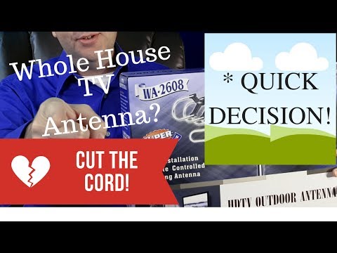 BEST WHOLE HOUSE TV ANTENNA? OUTSIDE - 150 miles! TONS OF CHANNELS!