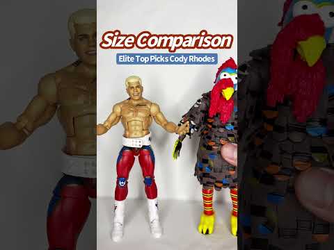 SIZE COMPARISON: Elite Top Picks Cody Rhodes #wwe #wweelitesquad #codyrhodes