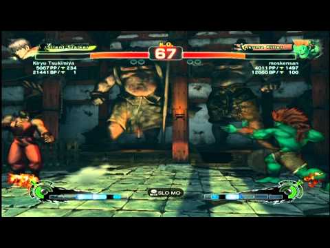 SSF4 AE 2012 Ranked: Kiryu Tsukimiya (Guy) vs moskensan (Blanka)