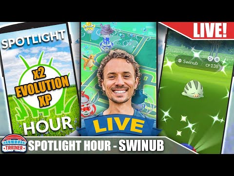 Shiny Swinub Spotlight Hour| Pokémon GO