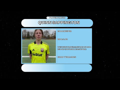 Quinn Sappington (Westside Timbers/Metros 05 Copa Red NPL, 3.82 GPA, Class of 2023)