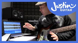 Justin Transcribing Moonlight Shadow Solos - Guitar Lesson Tutorial (TR-601)