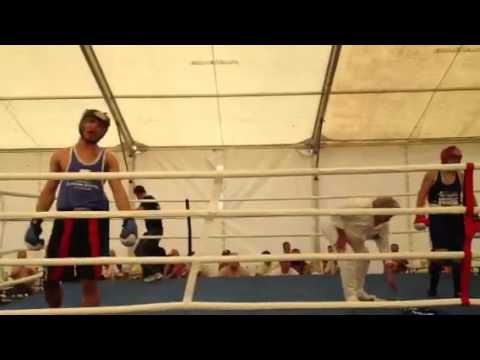 Debut fight. Final round K.O!