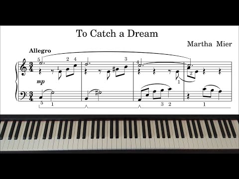 To Catch a Dream - Martha Mier | Piano with Sheet Music