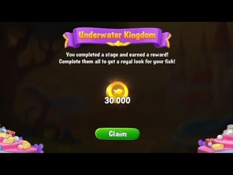 @Fishdom Win Strikes Level 6802 - 6818, Got 30K Coins from Underwater Kingdom Event