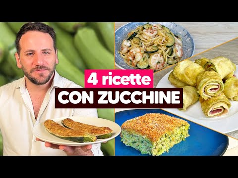 4 ricette con le zucchine FACILI, VELOCI e SFIZIOSE da provare subito! 🥒​💚​