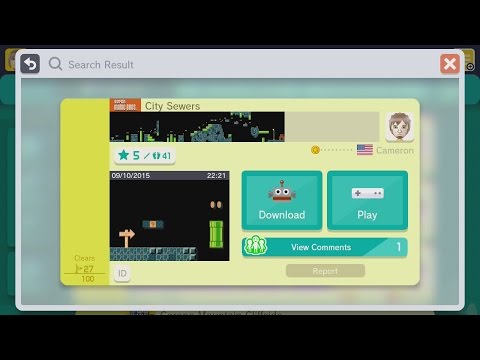 Super Mario Maker - 014 - City Sewers by Cameron