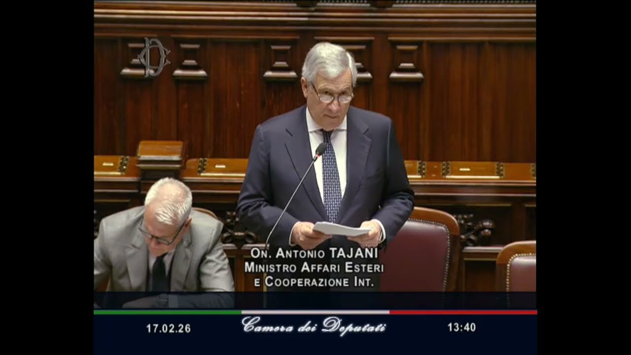 ITALIA NEL BOARD OF PEACE PER GAZA, COMUNICAZIONI DEL MINISTRO TAJANI ALLA CAMERA DEI DEPUTATI