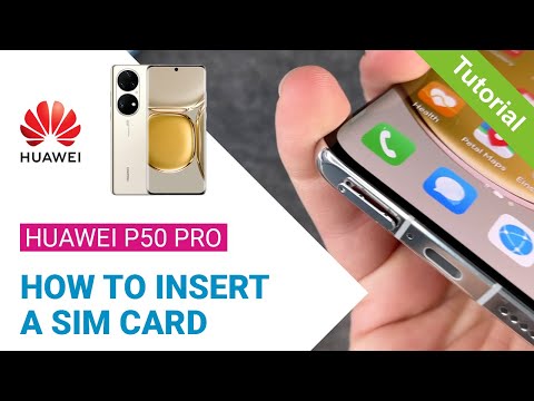 Huawei P50 Pro - How to insert a SIM card • 📲 • 📶 • ✅ • | Tutorial