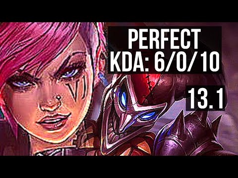 VI vs SHACO (JNG) | 6/0/10, 67% winrate, Dominating | EUW Grandmaster | 13.1