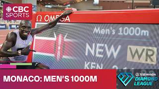 WORLD RECORD set in men's 1000m at Diamond League meet in Monaco | #diamondleague #athletics