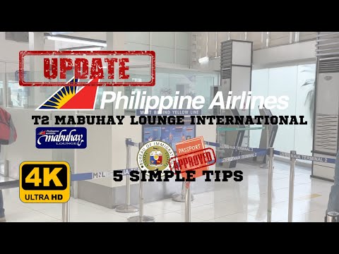 PHILIPPINE AIRLINES (INT'L MABUHAY LOUNGE-NAIA T2) + 5 DICAS SIMPLES PARA EVITAR DESCARGA (4K).