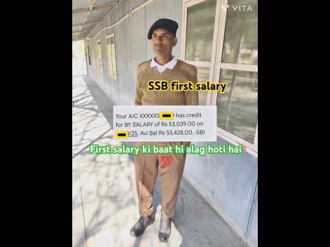life ki pehli kamai, first salary #ssb #army #salary #motivation #foji #attitude