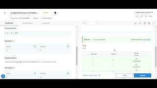CodeChef Learn Problem Codechef solution || Starter 86 codechef contest