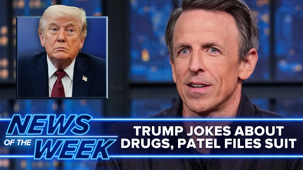 Trump Asks for Psychedelic Drugs, Patel Files $250M Defamation Suit: Late Night News of the Week