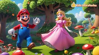 Mario who saved Princess Peach by Bowser's - kids tale stories -