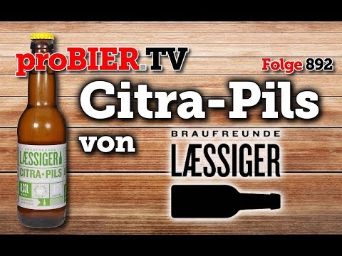 Citra-Pils von Braufreunde Laessiger | proBIER.TV - Craft Beer Review #892 [4K]