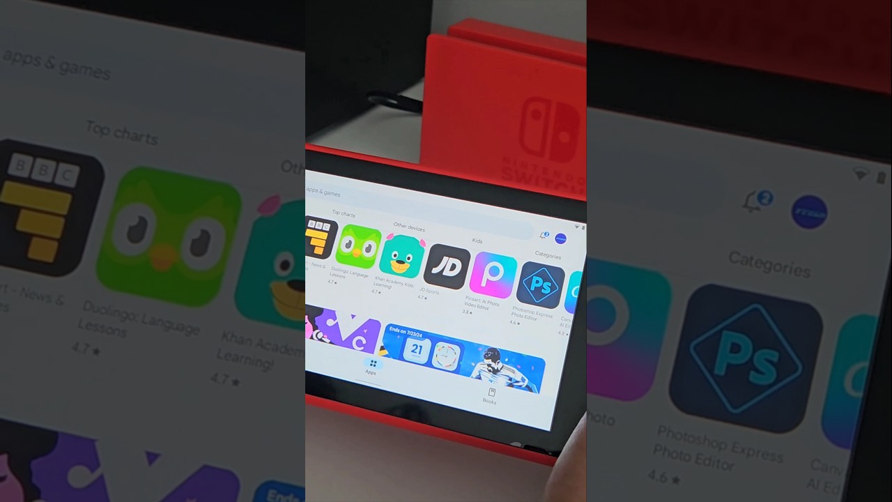 Android On Your NINTENDO SWITCH! #switch #android #gaming #ytshorts #shorts