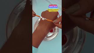 Rakshabandhan special beautiful silver Rakhi, with 67% off, extra discount on website order #shorts