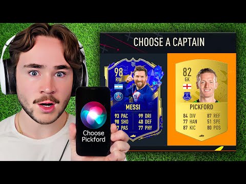 FUT Draft, BUT Siri picks my team!