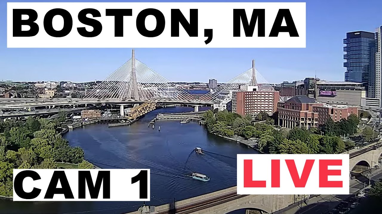 Live webcam view of Boston Science Museum River View