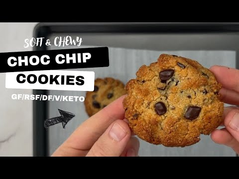 Soft & Chewy Chocolate Chip Cookies | Gluten-Free, V & Low Carb