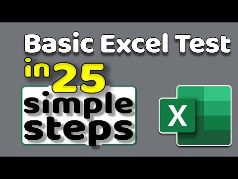 How to Pass BASIC EXCEL TEST FOR JOB INTERVIEW - In 25 Simple Steps