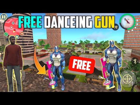 Free dancing gun in rope hero vice town | Rope hero vice town funny moments