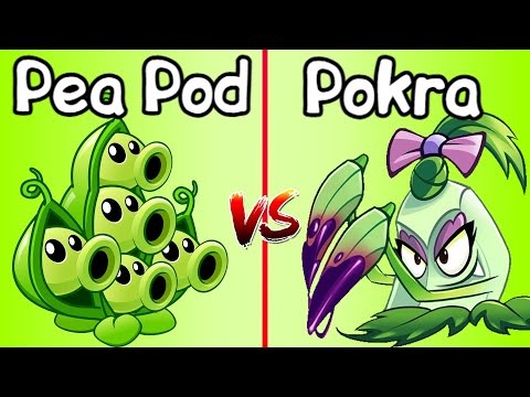 Pea Pod vs Pokra MAX Levels - Comparing Plants ► Plants vs. Zombies 2: It's About Time