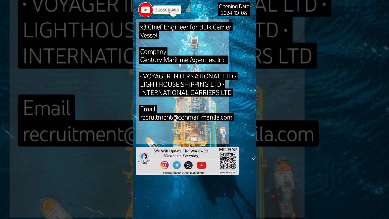 🔵recruitment@cenmar-manila.com🔵#offshore #shorts #short #marine #vessel #seafarer #sea