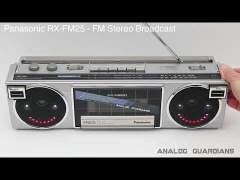1985 Panasonic RX-FM25 Boombox, upgraded with Bluetooth, Rechargeable Battery and an LED Music Visualizer image 18