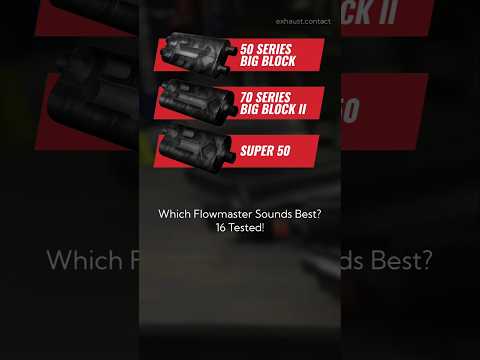 Flowmaster Muffler Sound Comparison – 16 Models! Which Sounds Best?