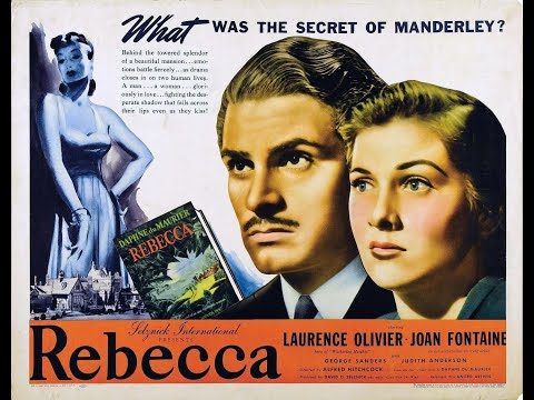 Laurence Olivier & Joan Fontaine in Alfred Hitchcock's "Rebecca" (1940)- Nigel Bruce, Leo G. Carroll