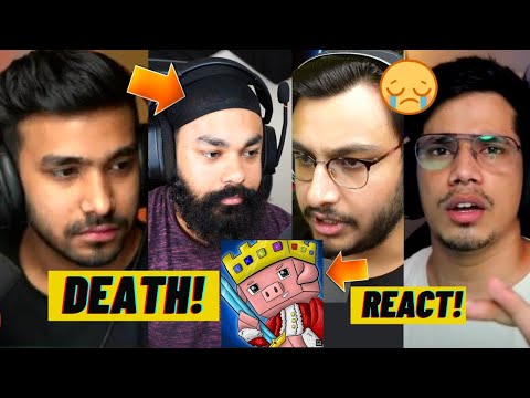 Indian Minecraft Youtubers Reaction On TechnoBlade Death 😭, Techno Gamerz, GamerFleet, Chapati Gamer