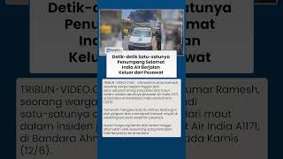 Detik-detik Penumpang Kursi 11A Satu-satunya Korban Selamat Air India Tertatih Jalan ke Ambulans