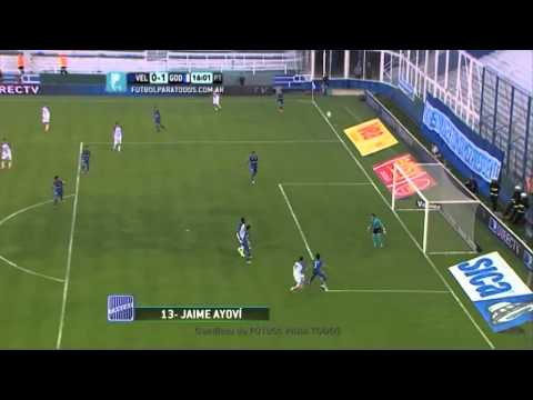 Gol de Ayoví. Vélez 0 - Godoy Cruz 1. Fecha 17. Torneo Primera División 2014. FPT.