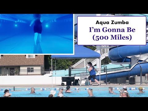 Aqua Zumba "I'm Gonna Be (500 Miles)" -- Split Screen --