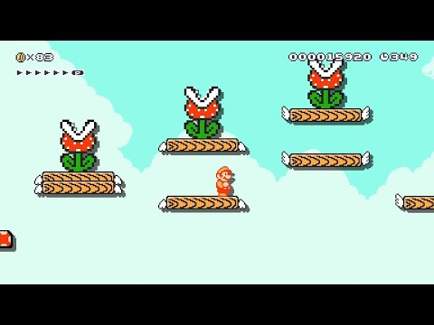 Super Mario Maker 2 - Giving Piranha Plant a Lift by McMeaty - No Commentary